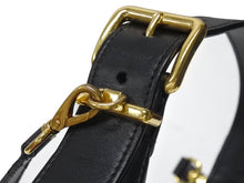 画像をギャラリービューアに読み込む, 極美品 MIUMIU ミュウミュウ ショルダーバッグ ハンドバッグ ホーボー 2way 5BC161 レザー ブラック ゴールド金具 中古 4b005170