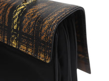 Load image into Gallery viewer, PRADA プラダ ハンドバッグ 1BA016 トップハンドル レザー ブラック ブラウン チェック柄 シルバー金具 美品 中古 4b005176