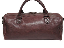 Load image into Gallery viewer, BALENCIAGA バレンシアガ ザ･ツィギー 2WAY ショルダーバッグ ボルドー レザー ハンドバッグ 旅行バッグ 128523 美品 中古 4b005177