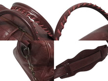 Load image into Gallery viewer, BALENCIAGA バレンシアガ ザ･ツィギー 2WAY ショルダーバッグ ボルドー レザー ハンドバッグ 旅行バッグ 128523 美品 中古 4b005177