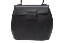 画像をギャラリービューアに読み込む, GIVENCHY ジバンシー レザー 初期 ケリー型 ハンドバッグ ブラック 黒 ゴールド金具 ロゴ ステッチ 手持ち 鞄 美品 中古 4b005178