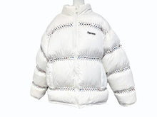 画像をギャラリービューアに読み込む, Supreme ×B.B Simon シュプリーム ビービーサイモン 22SS スタッズ装飾ダウンジャケット ナイロン ホワイト サイズXL 美品 中古 4b005207