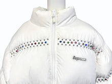 画像をギャラリービューアに読み込む, Supreme ×B.B Simon シュプリーム ビービーサイモン 22SS スタッズ装飾ダウンジャケット ナイロン ホワイト サイズXL 美品 中古 4b005207