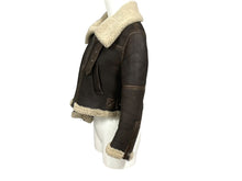 画像をギャラリービューアに読み込む, Jean Paul GAULTIER ジャンポールゴルチェ ムートンレザージャケット C772002 90 サイズ40 レディース ブラウン 美品 中古 4b005217