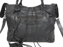Load image into Gallery viewer, BALENCIAGA バレンシアガ クラシックヴェロ 2WAYバッグ ハンドバッグ ショルダーバッグ 235216 グレー 美品 中古 4b005230