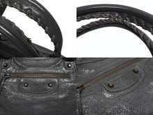 Load image into Gallery viewer, BALENCIAGA バレンシアガ クラシックヴェロ 2WAYバッグ ハンドバッグ ショルダーバッグ 235216 グレー 美品 中古 4b005230