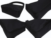 画像をギャラリービューアに読み込む, 極美品 PRADA プラダ ホーボー ワンショルダーバッグ MV515 トライアングルロゴ ナイロン ブラック 中古 4b005254