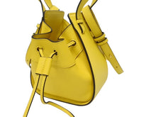 画像をギャラリービューアに読み込む, 極美品 LOEWE ロエベ ハンモック ミニ ハンドバッグ ショルダーバッグ 052123 スペイン製 レザー イエロー ブラック 中古 4b005266