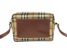 画像をギャラリービューアに読み込む, 極美品 BURBERRY バーバリー ショルダーバッグ ノバチェック ベージュ ブラウン PVC ゴールド金具 中古 4b005298
