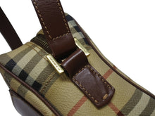画像をギャラリービューアに読み込む, 極美品 BURBERRY バーバリー ショルダーバッグ ノバチェック ベージュ ブラウン PVC ゴールド金具 中古 4b005298