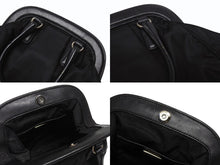 Load image into Gallery viewer, PRADA プラダ BearLogo ベアロゴ ハンドバッグ トライアングルロゴ 2020s ナイロン レザー ビジュー ブラック 美品 中古 4b005303