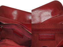 画像をギャラリービューアに読み込む, BURBERRY バーバリー ノバチェック 2WAY ハンドバッグ ベージュ レッド PVC レザー 3903157 ゴールド金具 美品 中古 4b005313