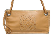 画像をギャラリービューアに読み込む, 極美品 LOEWE ロエベ アナグラム ミニトートバッグ ショルダーバッグ 310602 レザー ブラウン シルバー金具 中古 4b005322