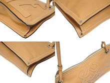 画像をギャラリービューアに読み込む, 極美品 LOEWE ロエベ アナグラム ミニトートバッグ ショルダーバッグ 310602 レザー ブラウン シルバー金具 中古 4b005322