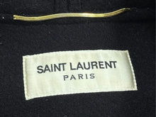 画像をギャラリービューアに読み込む, SAINT LAURENT サンローラン フード付き ダッフルコート 376281 イタリア製 ウール ブラック サイズ36 美品 中古 4b005372