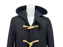 画像をギャラリービューアに読み込む, SAINT LAURENT サンローラン フード付き ダッフルコート 376281 イタリア製 ウール ブラック サイズ36 美品 中古 4b005372