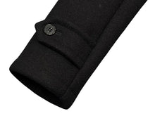 画像をギャラリービューアに読み込む, SAINT LAURENT サンローラン フード付き ダッフルコート 376281 イタリア製 ウール ブラック サイズ36 美品 中古 4b005372