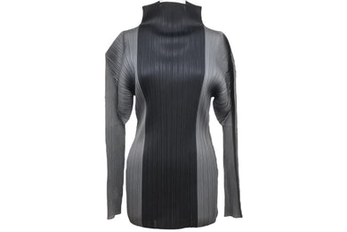 極美品 ISSEY MIYAKE イッセイミヤケ PLEATS PLEASE プリーツプリーズ 長袖トップス PP63-JK404 サイズF ハイネック 中古 4b005380