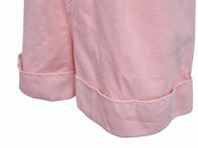 画像をギャラリービューアに読み込む, 極美品 MIUMIU ミュウミュウ デニムショーツ ショートパンツ MP1565 1Z7Y サイズ38 ピンク ロゴプリント 中古 4b005384