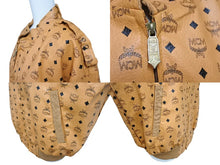 画像をギャラリービューアに読み込む, MCM エムシーエム コニャック モノグラム 80s ビンテージ レザージャケット レア ブラウン サイズL 美品 中古 4b005404