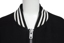 画像をギャラリービューアに読み込む, Y-3 ワイスリー レターマンジャケット LETTERMAN JKT H44803 ポリエステル ウール ブラック ホワイト サイズS 美品 中古 4b005414