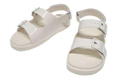 GUCCI グッチ ミニダブルG ラバー サンダル アイボリー ラバー 660243 GG ロゴ ホワイト金具 靴 サイズ42 良品 中古 4b005417