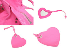 Load image into Gallery viewer, 極美品 BALENCIAGA バレンシアガ ネオカゴールxs ショルダーバッグ ハンドバッグ 2way 700940レザー ピンク 中古 4b005478