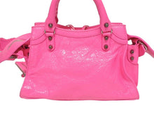 Load image into Gallery viewer, 極美品 BALENCIAGA バレンシアガ ネオカゴールxs ショルダーバッグ ハンドバッグ 2way 700940レザー ピンク 中古 4b005478
