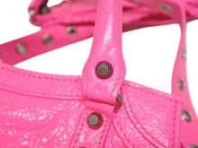 Load image into Gallery viewer, 極美品 BALENCIAGA バレンシアガ ネオカゴールxs ショルダーバッグ ハンドバッグ 2way 700940レザー ピンク 中古 4b005478