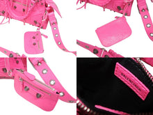 Load image into Gallery viewer, 極美品 BALENCIAGA バレンシアガ ネオカゴールxs ショルダーバッグ ハンドバッグ 2way 700940レザー ピンク 中古 4b005478