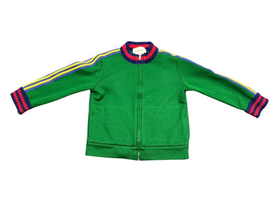 極美品 GUCCI グッチ CHILDRENS TRACK JACKET トラックジャケット 497802 ポリエステル コットン サイズ12/18ｍ 中古5536