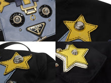 Load image into Gallery viewer, PRADA プラダ リュック テスート ロボット パッチ トライアングルロゴ 1BZ811 ナイロン レザー ブラック マルチカラー 美品 中古 4b005584