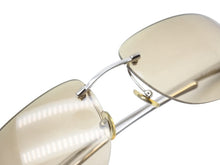 Load image into Gallery viewer, 極美品 CARTIER カルティエ メガネ リムレス ブラウン サングラス シルバー金具 メタル プラスチック 中古 4b005631