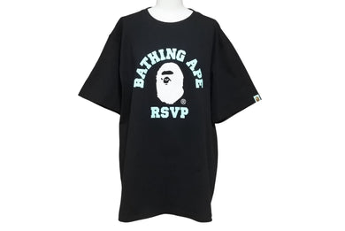 新品未使用 A BATHING APE アベイシングエイプ x RSVP アールエスヴィーピー 半袖Tシャツ サイズXL 2015年コラボ ブラック 中古 4b005640