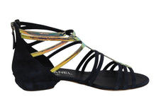 画像をギャラリービューアに読み込む, CHANEL シャネル ココマーク スウェード グラディエーターサンダル ストラップサンダル ネイビー サイズ37C 中古 美品 4b005658