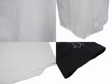 Load image into Gallery viewer, CHROME HEARTS クロムハーツ ラグラン 七分袖Tシャツ サイズM ホワイト ブラック ネックロゴ オールドクロス ホースシュー 良品 中古 4b005660