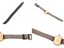 Load image into Gallery viewer, 極美品 CARTIER カルティエ 腕時計 エリプスアールデコSM クォーツ 金無垢 W1513656 K18イエローゴールド レザー ブラック 中古 4b005668