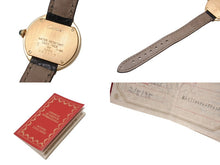 Load image into Gallery viewer, 極美品 CARTIER カルティエ 腕時計 エリプスアールデコSM クォーツ 金無垢 W1513656 K18イエローゴールド レザー ブラック 中古 4b005668