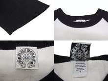 Load image into Gallery viewer, CHROME HEARTS クロムハーツ ラグラン 7部袖Tシャツ サイズS CHクロス セメタリークロス スクロールラベルロゴ 美品 中古 4b005685