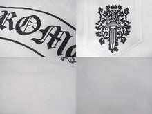 Load image into Gallery viewer, CHROME HEARTS クロムハーツ ラグラン 七分袖Tシャツ サイズS ヴァインダガー スクロールラベルロゴ ホワイト ブラック 美品 中古 4b005686