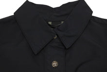 画像をギャラリービューアに読み込む, CHROME HEARTS クロムハーツ クロスパッチ付き クロスボールボタン ナイロン半袖シャツ ブラック サイズXS 美品 中古 4b005692