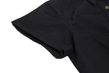 画像をギャラリービューアに読み込む, CHROME HEARTS クロムハーツ クロスパッチ付き クロスボールボタン ナイロン半袖シャツ ブラック サイズXS 美品 中古 4b005692