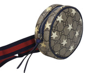 Load image into Gallery viewer, GUCCI グッチ チルドレンズ ラウンド ミニウエストポーチ 502330 GGスプリーム レザー ベージュ シルバー金具 良品 中古 4b005697