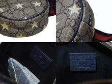 Load image into Gallery viewer, GUCCI グッチ チルドレンズ ラウンド ミニウエストポーチ 502330 GGスプリーム レザー ベージュ シルバー金具 良品 中古 4b005697