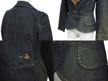 画像をギャラリービューアに読み込む, Vivienne Westwood ヴィヴィアンウエストウッド RED LABEL レッドラベル ラブ テーラードジャケット 357-01-45013 サイズ2 美品 中古 4b005705