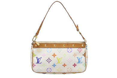 LOUIS VUITTON ルイヴィトン ポシェット アクセソワール アクセサリーポーチ M92649 モノグラム マルチカラー 村上隆 美品 中古 4b005717