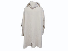 Load image into Gallery viewer, 新品未使用 CHROME HEARTS クロムハーツ ガウン ニット カーディガン クロスパッチ レオパード アイボリー 中古 4b005729