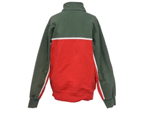 画像をギャラリービューアに読み込む, Supreme シュプリーム ハーフジップ スウェット 101837 グリーン レッド コットン サイズM 刺繍 美品 中古 4b005732