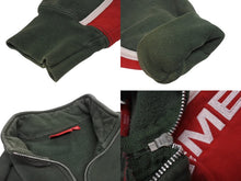 画像をギャラリービューアに読み込む, Supreme シュプリーム ハーフジップ スウェット 101837 グリーン レッド コットン サイズM 刺繍 美品 中古 4b005732