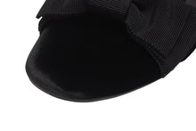 画像をギャラリービューアに読み込む, 極美品 MIUMIU ミュウミュウ 24FW フラットパンプス 5S088E サイズ37 ベルベット レザー ラバー ブラック ロゴプレート 中古 4b005735